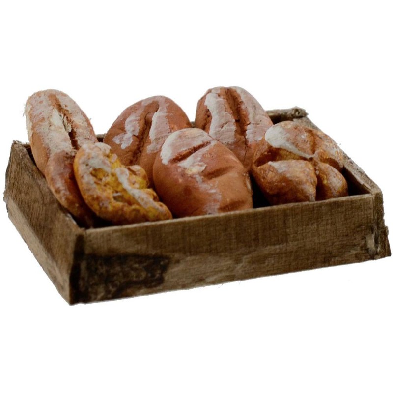 Wooden box with bread cm 4x3x0, 9 h.