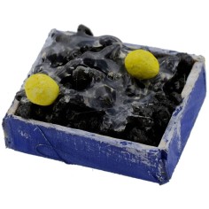 Wooden box with mussels cm 3,5x3x0, 9 h. 2
