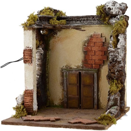 Temple with light cm 30x30x32 h. for statues from 10 cm