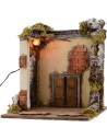 Templo con luz de 30x30x32 cm de altura para estatuas de 10 cm.