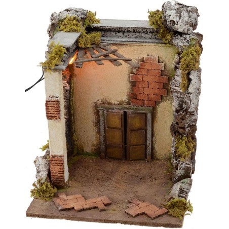 Tempio con luce cm 30x30x32 h. per statue da 10 cm Mondo Presepi