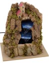 Cascata funzionante sulle montagne cm 21x15x20 h. Mondo Presepi