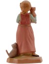 Niña con gatitos serie 12 cm Fontanini Mundo Pesebres