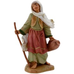 Woman with stick and amphora 12 cm Fontanini