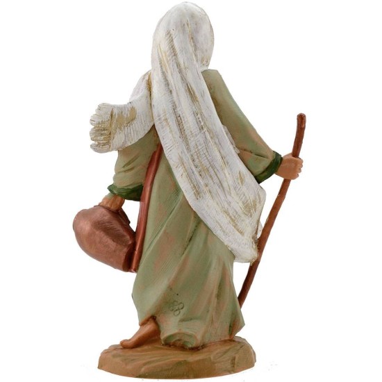 Woman with stick and amphora 12 cm Fontanini