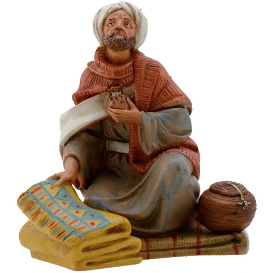 Shepherd on the mat 12 cm Fontanini