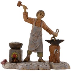 Herrero de 9 cm en PVC lujo Euromarchi Mundo Pesebres