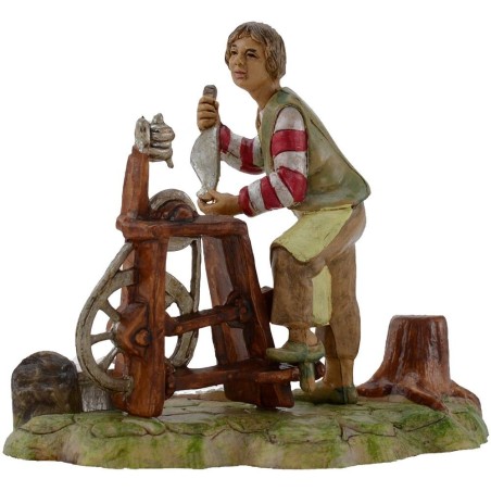 Arrotino 9 cm in pvc lux Euromarchi Mondo Presepi
