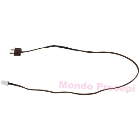 LED rojo efecto fuego pesebre 3 mm 3,5v. con clavija Mondo