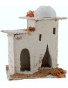 Casa Araba con cupola e porte ad arco 14x14x17,5 h. presepe