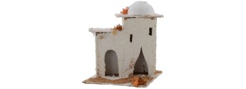 Arab House with dome and doors at arc 14x14x17, 5 h. presepe
