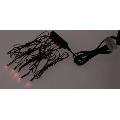 Kit 5 red-led fires with power supply 2