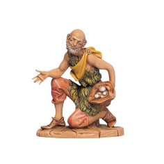 Adorente in ginocchio con doni serie 19 cm Fontanini Mondo