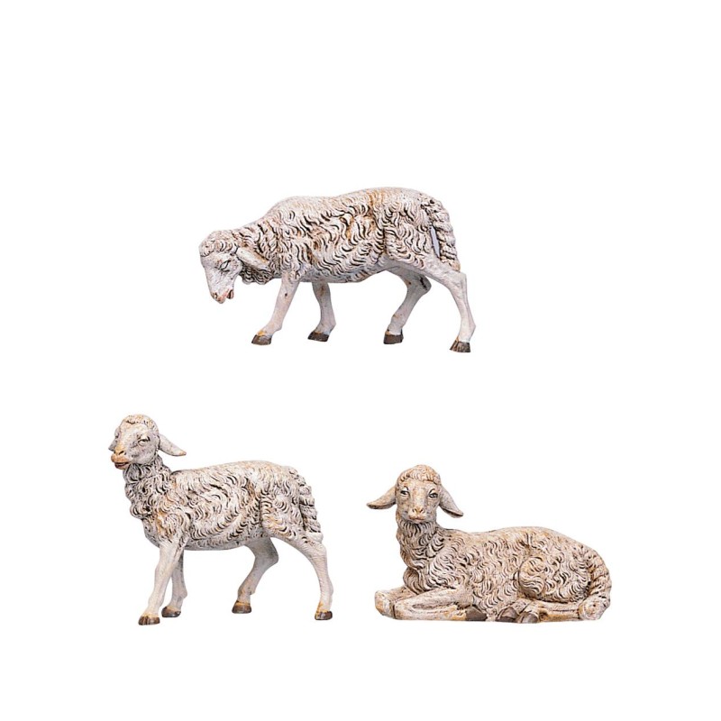Set tre pecore per presepe serie 30 cm Fontanini Mondo Presepi