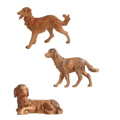 Tres perros para belén serie 12 cm Fontanini Mondo Presepi