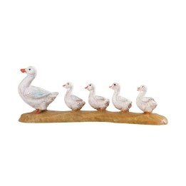 Famiglia di anatre serie 12 cm Fontanini