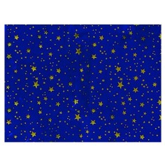 Carta cielo per presepe metallizzata con stelle oro 100x70 cm