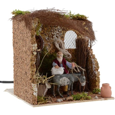 Old cm10 striding Asino in motion 18x20x18 h.