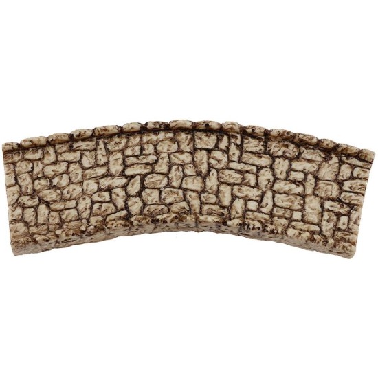 Camino curvo para belén de 15x4,8 cm en resina Mondo Presepi.