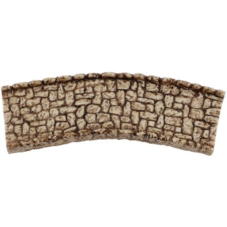 Camino curvo para belén de 15x4,8 cm en resina Mondo Presepi.