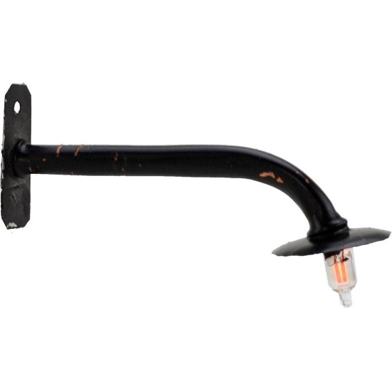 Farol de pared con plato de 7 cm para belén con luz de 220V.