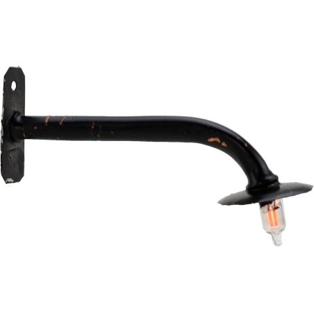 Farol de pared con plato de 7 cm para belén con luz de 220V.