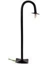 Lampione da strada con piatto h. 17 cm con luce 220v. 