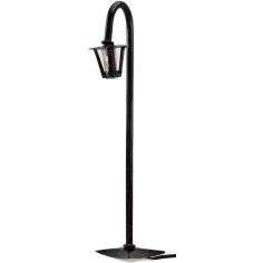 Curved lamppost from road h. 22 cm with light 220v. for presepe