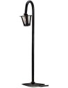 Curved lamppost from road h. 22 cm with light 220v. for presepe