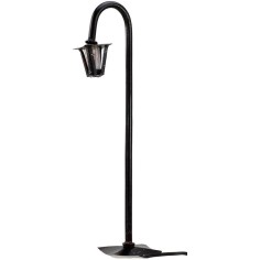 Curved lamppost from road h. 22 cm with light 220v. for presepe 2