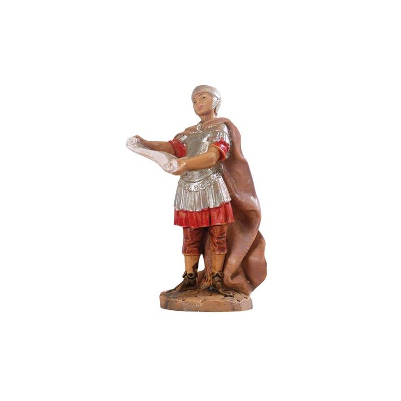 Soldier with parchment 6.5 cm Fontanini
