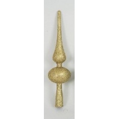 Puntal 28 cm gold glowed Christmas