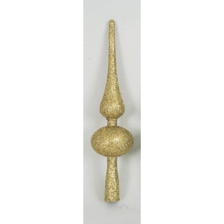 Punta de árbol de Navidad de 28 cm en oro brillante