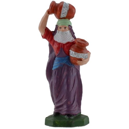 Mujer oriental con ánforas 8 cm Mundo Pesebre