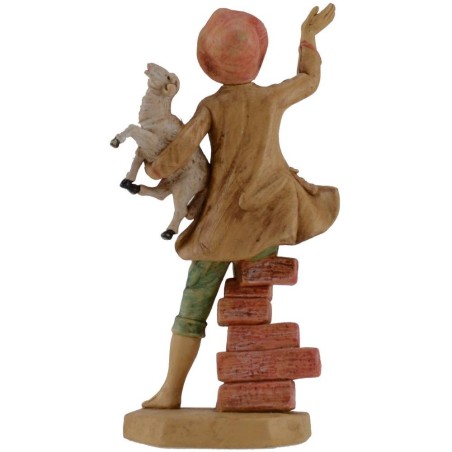 Man sitting in the muet with lamb in arm series lux cm 16