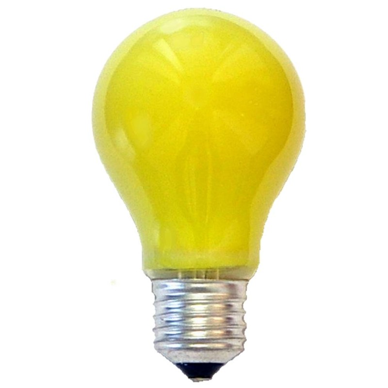 Yellow drop lamp E27-40W 220V.