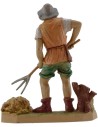 Campesino con horca serie Lux cm 20 Mondo Presepi