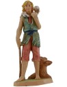 Giovane con agnello serie Lux 20 cm Mondo Presepi