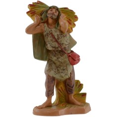 Pastore con fascina 12 cm Fontanini Mondo Presepi