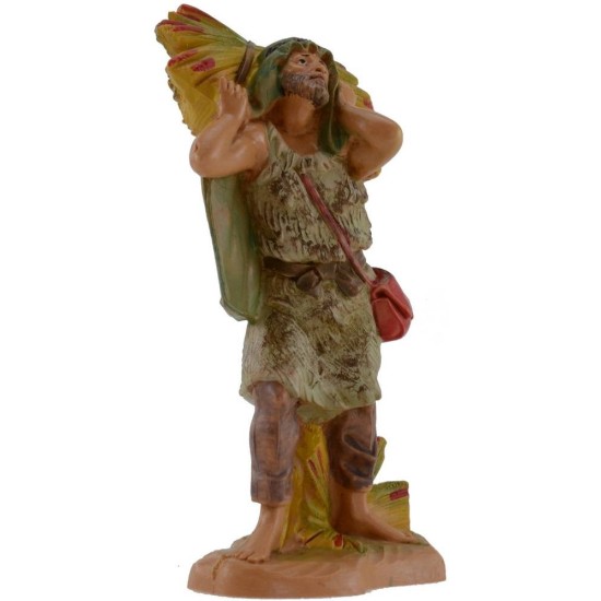 Pastore con fascina 12 cm Fontanini Mondo Presepi