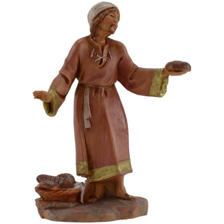 Man with bread 12 cm Fontanini