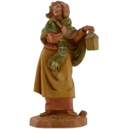 Donna con lanterna 12 cm Fontanini Mondo Presepi