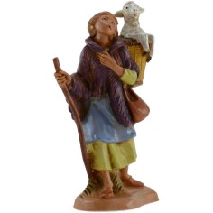 Pastorella con pecora 12 cm Fontanini Mondo Presepi 2