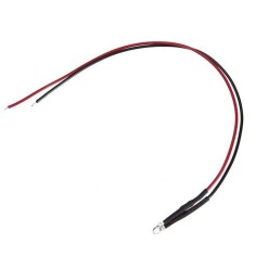 LED de 3 mm 12 Volt con cable disponible en colores