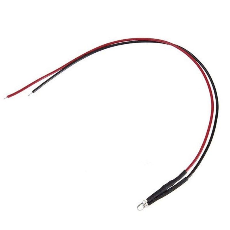 Led 3 mm 12 Volt with cable available in colors