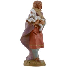 Pastorella with sheep in arm 12 cm Fontanini 2
