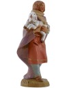 Pastorella con pecora in braccio 12 cm Fontanini Mondo Presepi