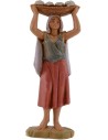 Woman with bread cesta 12 cm Fontanini