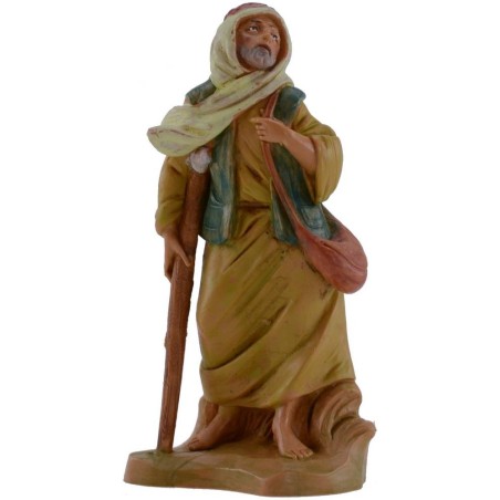 Vecchio con bastone 12 cm Fontanini Mondo Presepi