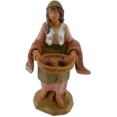 Woman with tray 12 cm Fontanini